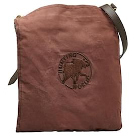 & Other Stories-Hunting World Canvas Leather Trim Crossbody Bag-Brown