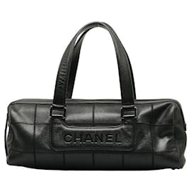 Chanel-Caviar Choco Bar Handbag-Black