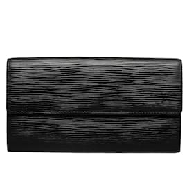 Louis Vuitton-Epi Portefeuille Sarah Wallet M63592-Black