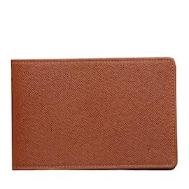Louis Vuitton-Louis Vuitton Taiga Card Holder Leather Card Case in Excellent condition-Brown
