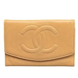 Chanel-Portefeuille intemporel CC Caviar-Marron