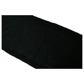 Louis Vuitton-Louis Vuitton Wool Scarf Canvas Scarf in Good condition-Black