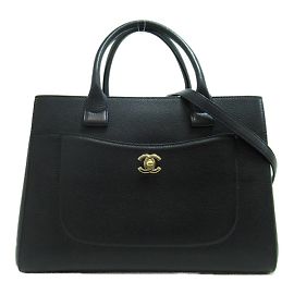 Chanel Neo Executive Ledertasche A69930 Schwarz