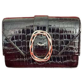 Zadig & Voltaire-Zadig et Voltaire crocodile leather bag-Black,Silvery,Navy blue