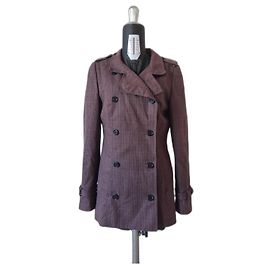 Dolce & Gabbana gabardina de abrigo con chaqueta caban de mujer con botonadura forrada Multicolor