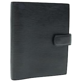 Louis Vuitton-LOUIS VUITTON Epi Agenda GM Day Planner Cover Black R20062 LV Auth 62144-Black