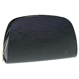 Louis Vuitton-LOUIS VUITTON Trousse Epi Dauphine GM Noir M48432 LV Auth e4503-Noir