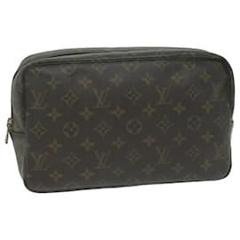 Louis Vuitton-Louis Vuitton Monogram Trousse Toilette 28 Clutch Bag M47522 LV Auth 64213-Monogram