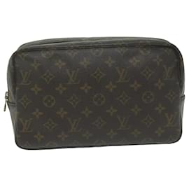 Louis Vuitton-Louis Vuitton Monogram Trousse Toilette 28 Kupplungstasche M.47522 LV Auth 64213-Monogramm