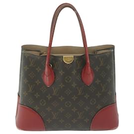 Louis Vuitton-LOUIS VUITTON Monogram Flandrin Hand Bag 2way Red M41596 LV Auth 64665-Red,Monogram