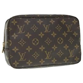 Louis Vuitton-Louis Vuitton Monogram Trousse Toilette 23 Clutch Bag M47524 LV Auth 64044A-Monogram