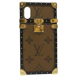 Louis Vuitton-Funda para iPhone X con monograma y ojo invertido de LOUIS VUITTON M62619 Bases de autenticación de LV11533-Otro