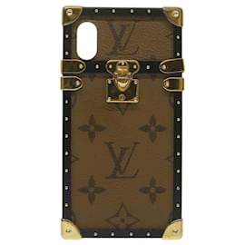 Louis Vuitton-LOUIS VUITTON Monogram Reverse Eye Trunk iPhone X Case M62619 LV Auth bs11533-Other