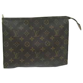 Louis Vuitton-Toilette Poche Monogram Louis Vuitton 26 Pochette M47542 Auth LV 64534-Monogramme