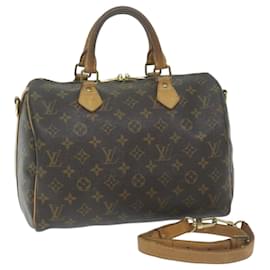 Louis Vuitton-Louis Vuitton Monogram Speedy Bandouliere 30 Hand Bag M40391 LV Auth 64672-Monogram