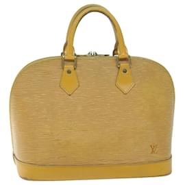 Louis Vuitton-Bolsa de mão LOUIS VUITTON Epi Alma Tassili Yellow M52149 Autenticação de LV 64595-Outro