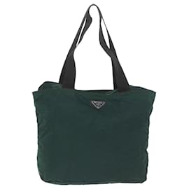 Prada-PRADA Tote Bag Nylon Green Auth ac2533-Green