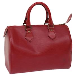 Louis Vuitton-Louis Vuitton Epi Speedy 30 Handtasche Kastilisch Rot M43007 LV Auth 64116-Andere