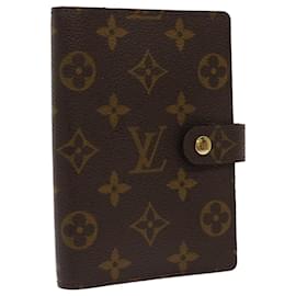 Louis Vuitton-LOUIS VUITTON Monogram Agenda PM Day Planner Cover R20005 Auth LV 64332-Monogramme