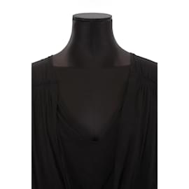 Bash-vestido de algodón-Negro