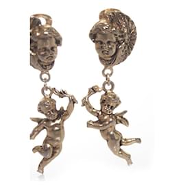Moschino-Moschino, Drop earrings with angel-Golden