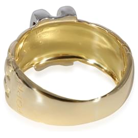 Autre Marque-Anel de diamante vintage FOPE em 18K ouro branco/ouro amarelo 0.09 ctw-Outro