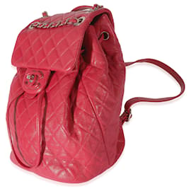 Chanel-Chanel Red Quilted calf leather Medium Covered Cc Drawstring Backpack-Pink