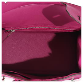 Hermès-Hermes Rose Pourpre Togo Birkin 25-Pink