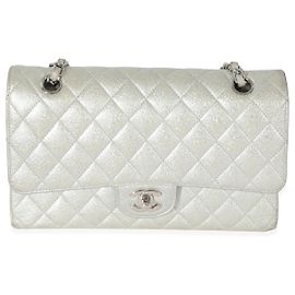 Chanel 21K Glitter Caviar Medium Classic Double Flap Handtasche Andere