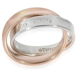 Tiffany & Co-TIFFANY & CO. Ring mit ineinandergreifenden Kreisen aus Sterlingsilber und Rubedo-Andere