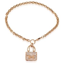 Hermès-Hermès Amulettes Collection Constance Diamantarmband in 18k Rosegold 0.44 ctw-Andere