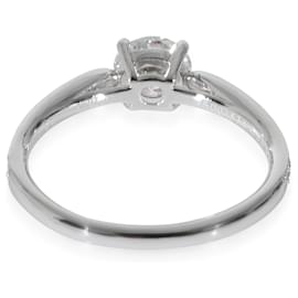 Tiffany & Co-TIFFANY & CO. Bague de fiançailles diamant Harmony en platine G VS1 0.77 ct-Autre