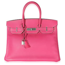 Hermès-Hermès Edizione limitata Rose Tyrien e Tosca Epsom Candy Birkin 35 PHW-Rosa