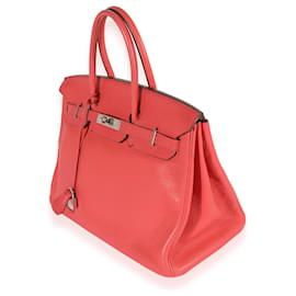 Hermès-Hermes Bougainvillea Clemence Birkin 35 PHW-Rosa