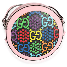 Gucci-Gucci Multicolor Gg Psychedelic Round Crossbody-Pink,Multiple colors