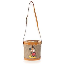 Gucci-Gucci X Disney Vintage Gg Supreme Mickey Mouse Bucket Bag-Beige,Other