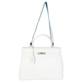 Hermès-Hermes White Togo Rücksendung Kelly 35-Weiß