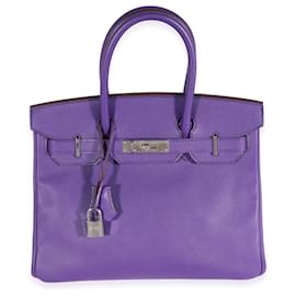 Hermès-Birkin Hermès Crocus Epsom 30 PHW-Púrpura