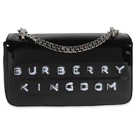 Burberry-Petit sac Lola en cuir verni noir Burberry-Noir