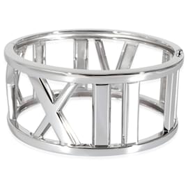 Tiffany & Co-TIFFANY & CO. Wide Atlas Open Bangle in 18K white gold-Other