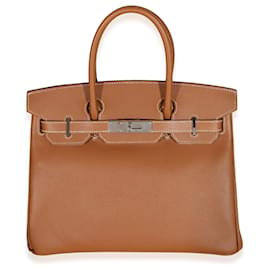 Hermès-Hermès Gold Epsom Birkin 30 PHW-Brown