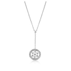 Tiffany & Co-TIFFANY & CO. Voile Diamond Lariat Pendant  in  Platinum 0.1 ctw-Other