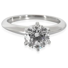 Tiffany & Co-TIFFANY & CO. Diamond Engagement Ring in  Platinum E VS2 1.29 ctw-Other