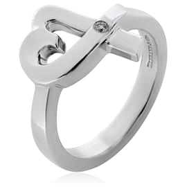 Tiffany & Co-TIFFANY & CO. Paloma Picasso Loving Heart Ring em prata de lei 0.02 ctw-Outro