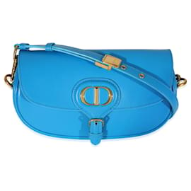 Christian Dior-Christian Dior Bolso Bobby East West Horizon de cuero azul-Azul