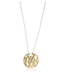 Tiffany & Co-TIFFANY & CO. Atlas Circle Pendant in 18k yellow gold-Other