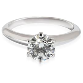 Tiffany & Co-TIFFANY & CO. Tiffany Setting Engagement Ring in  Platinum I VVS1 1.19 ctw-Other