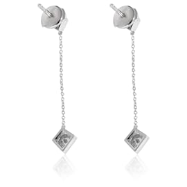 Tiffany & Co-TIFFANY & CO. Frank Gehry Torque Cube Drop Earring in 18K white gold 0.40 ctw-Other