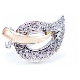 Autre Marque-Ohrringe aus Weißgold mit Diamanten.-Golden