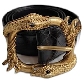 Prada Belts Black Golden